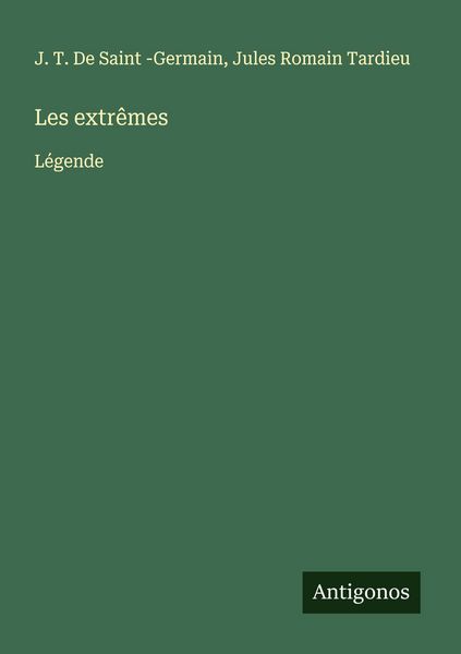 Produktbild: Les extr&ecirc;mes