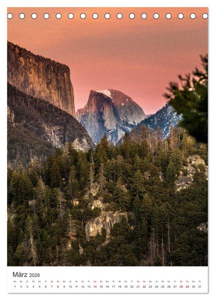 Produktbild: Yosemite Nationalpark - Einer der sch&ouml;nsten Orte der Welt. (Tischkalender 2026 DIN A5 hoch), CALVENDO Monatskalender