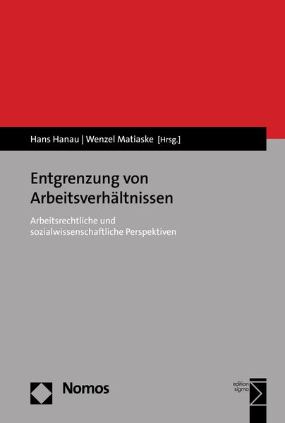 Produktbild: Entgrenzung von Arbeitsverh&auml;ltnissen