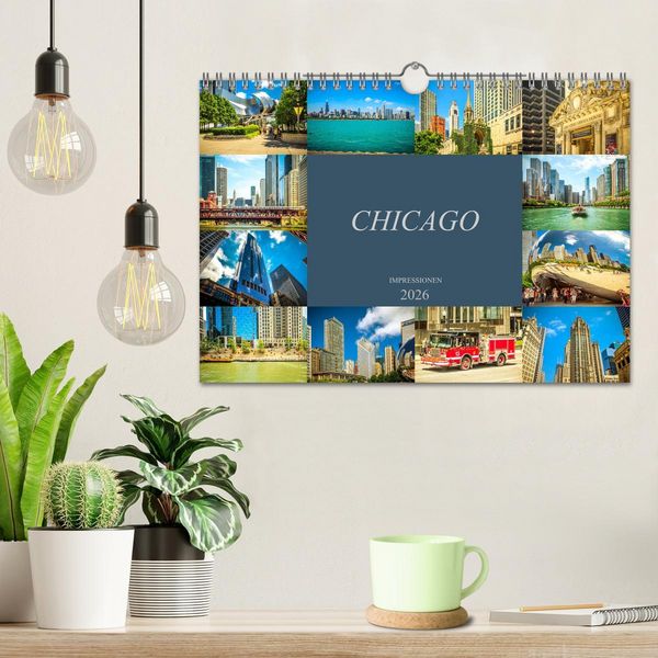 Produktbild: Chicago Impressionen (Wandkalender 2026 DIN A4 quer), CALVENDO Monatskalender