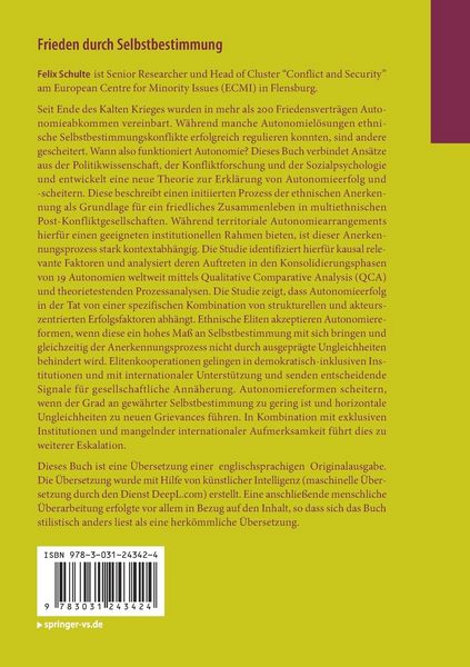 Produktbild: Frieden durch Selbstbestimmung