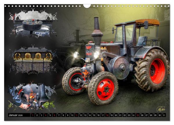 Produktbild: Oldtimer - Traktoren (Wandkalender 2026 DIN A3 quer), CALVENDO Monatskalender