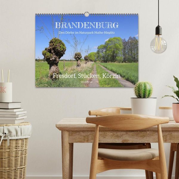 Produktbild: Brandenburg - Drei D&ouml;rfer im Naturpark Nuthe-Nieplitz - Fresdorf, St&uuml;cken, K&ouml;rzin (Wandkalender 2027 DIN A3 quer), CALVENDO Monatskalender