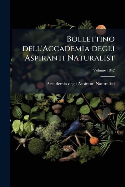 Produktbild: Bollettino dell'Accademia degli Aspiranti Naturalist