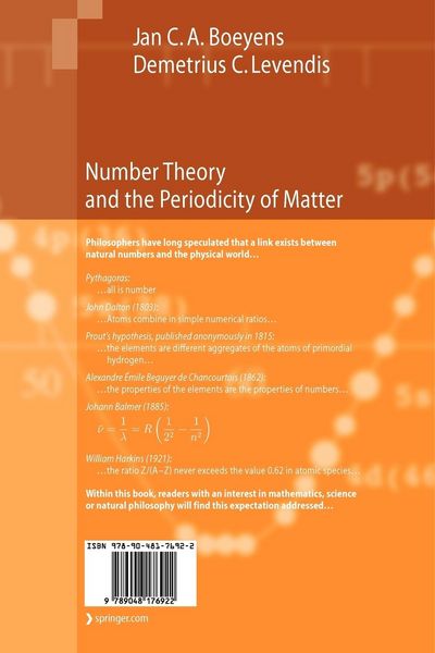 Produktbild: Number Theory and the Periodicity of Matter
