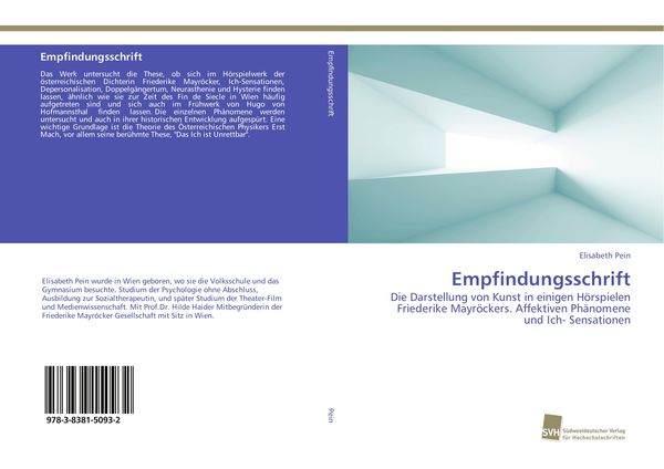 Produktbild: Empfindungsschrift