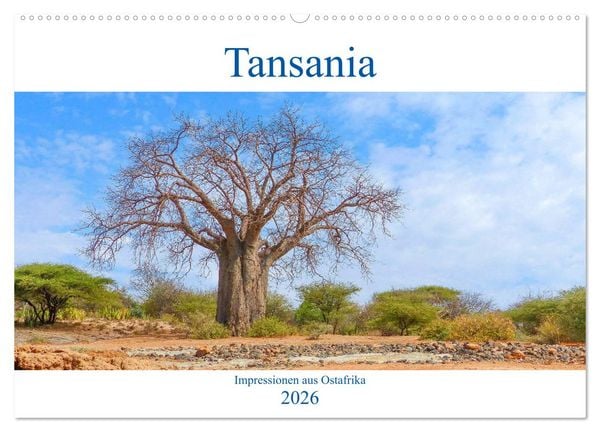Tansania. Impressionen aus Ostafrika (Wandkalender 2026 DIN A2 quer), CALVENDO Monatskalender