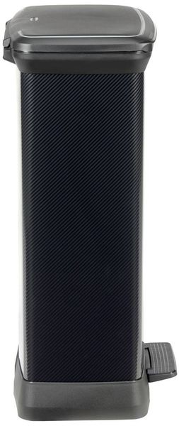 Produktbild: Curver Deco bin metalics 246364 M&uuml;lleimer 50l (B x H x T) 390 x 720 x 290mm Schwarz 1St.