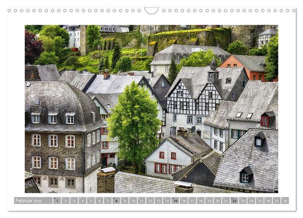 Produktbild: Monschau - Flanieren durch die historische Altstadt (Wandkalender 2026 DIN A3 quer), CALVENDO Monatskalender