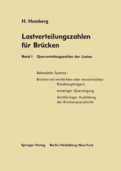Produktbild: Lastverteilungszahlen f&uuml;r Br&uuml;cken