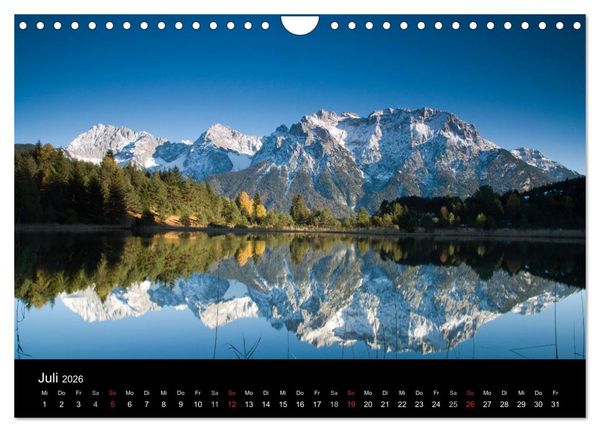 Produktbild: Berge, T&auml;ler & Seen (Wandkalender 2026 DIN A4 quer), CALVENDO Monatskalender