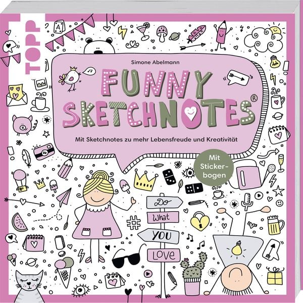 Funny Sketchnotes, Taschenbuch von Simone Abelmann, Frechverlag GmbH, 9783735881717