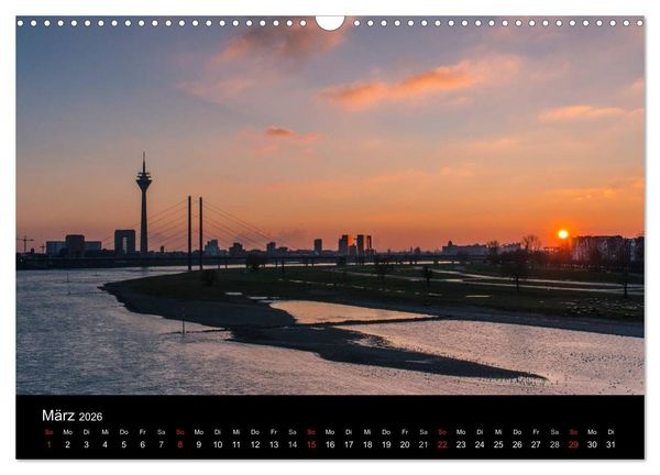 Produktbild: D&uuml;sseldorf - Rheinansichten (Wandkalender 2026 DIN A3 quer), CALVENDO Monatskalender
