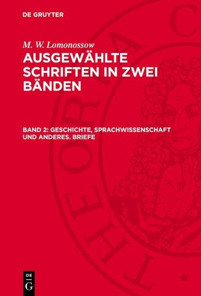 Produktbild: Geschichte, Sprachwissenschaft und anderes. Briefe
