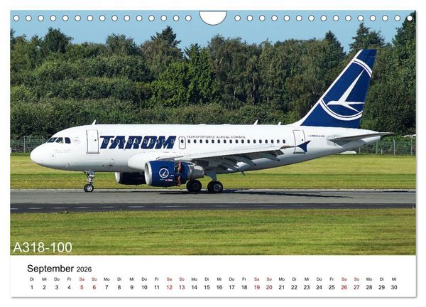 Produktbild: Flugzeuge von Airbus (Wandkalender 2026 DIN A4 quer), CALVENDO Monatskalender