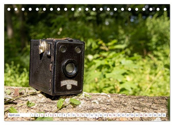 Produktbild: Alte Fotoapparate, Augenzeugen der Zeit (Tischkalender 2026 DIN A5 quer), CALVENDO Monatskalender