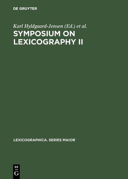 Produktbild: Symposium on Lexicography II