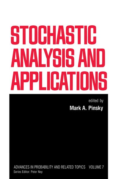 Produktbild: Stochastic Analysis and Applications