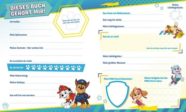 PAW Patrol Mitmachbuch: Mein Freundebuch