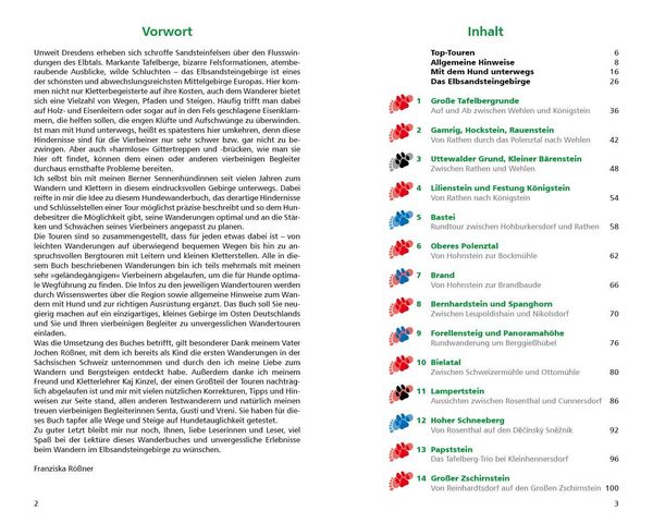 Produktbild: ROTHER Wanderbuch Wandern mit Hund Elbsandsteingebirge
