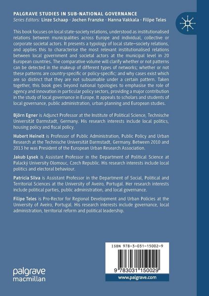 Produktbild: Perspectives on Local Governance Across Europe