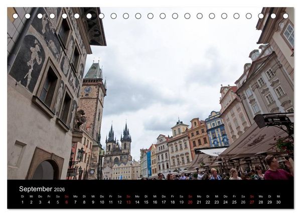 Produktbild: Prager Ansichten (Tischkalender 2026 DIN A5 quer), CALVENDO Monatskalender