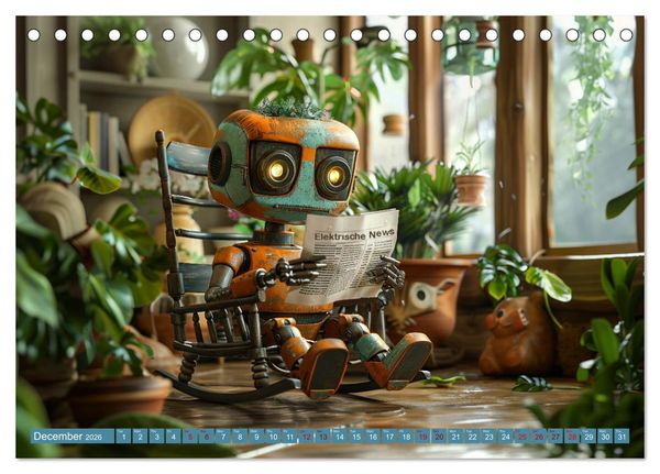 Produktbild: Robots Are Just People Too (Desk Calendar 2026 DIN A5 landscape), CALVENDO 12 Month DeskCalendar