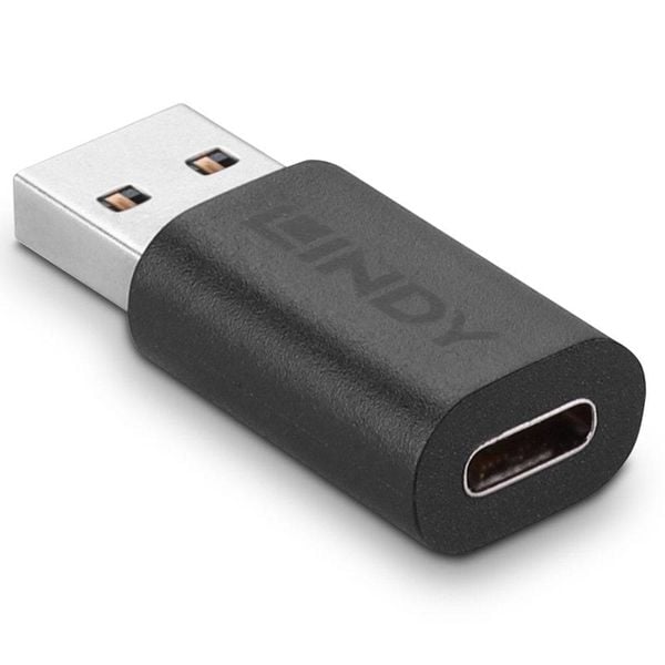 Produktbild: LINDY USB 3.2 Gen 1 (USB 3.0) Adapter [1x USB 3.2 Gen 1 Stecker A (USB 3.0) - 1x USB-C&reg; Buchse] 41904