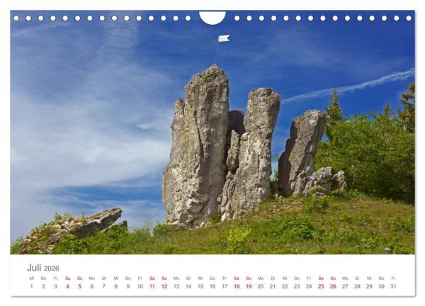 Produktbild: Wunderbare Fr&auml;nkische Schweiz (Wandkalender 2026 DIN A4 quer), CALVENDO Monatskalender