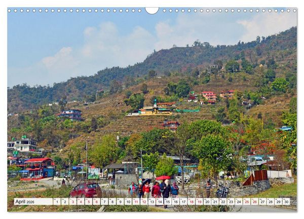 Produktbild: POKHARA und SARANGKOT (Wandkalender 2026 DIN A3 quer), CALVENDO Monatskalender