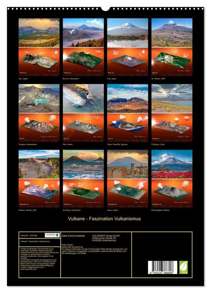Produktbild: Vulkane - Faszination Vulkanismus (Wandkalender 2026 DIN A2 hoch), CALVENDO Monatskalender