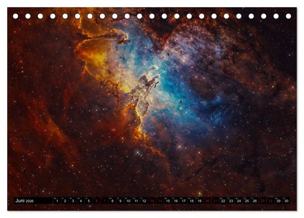 Produktbild: Deepsky XVII (Tischkalender 2026 DIN A5 quer), CALVENDO Monatskalender