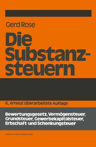 Produktbild: Die Substanzsteuern