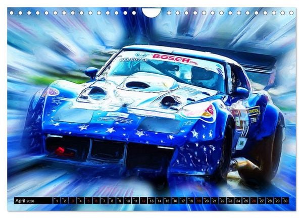 Produktbild: Automobil Voiture Car (Wandkalender 2026 DIN A4 quer), CALVENDO Monatskalender