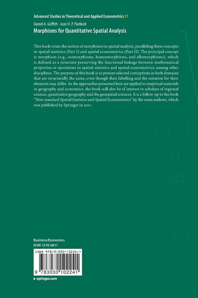 Produktbild: Morphisms for Quantitative Spatial Analysis