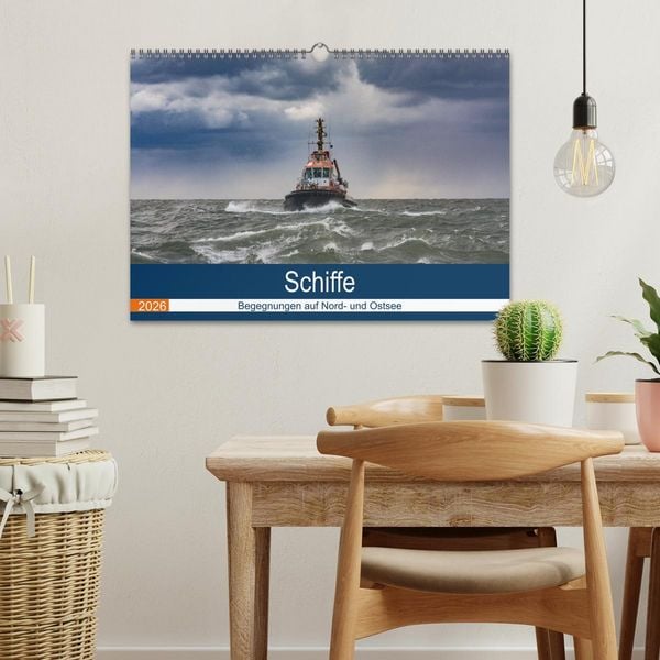 Produktbild: Schiffe - Begegnungen auf Nord- und Ostsee (Wandkalender 2026 DIN A3 quer), CALVENDO Monatskalender