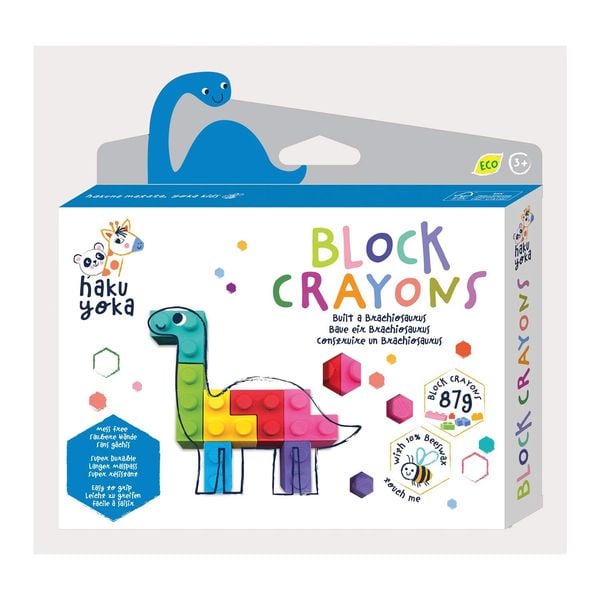 Produktbild: HAKUYOKA - Block-Wachsmalkreiden Brachiosaurus