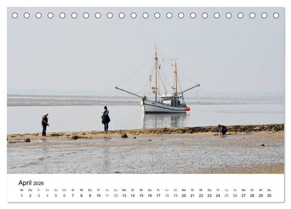 Produktbild: Maritime Impressionen Wilhelmshaven (Tischkalender 2026 DIN A5 quer), CALVENDO Monatskalender