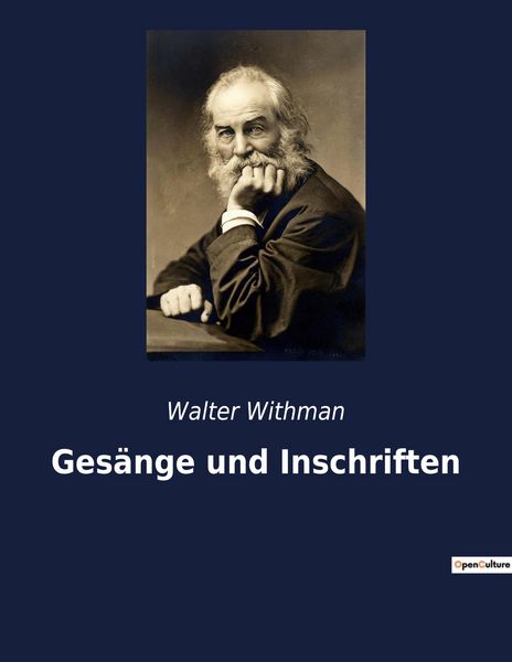 Gesänge und Inschriften, Taschenbuch von Walter Withman, Culturea, 9782382749715
