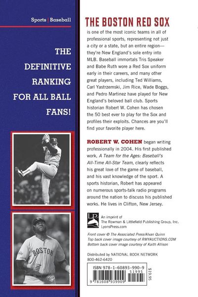 Produktbild: The 50 Greatest Players in Boston Red Sox History