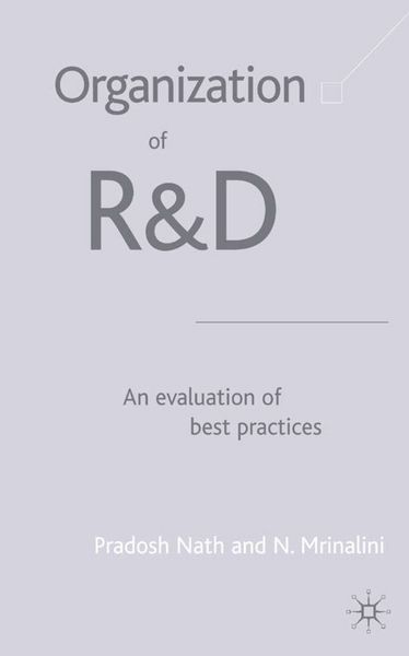 Produktbild: Organization of R&D: An Evaluation of Best Practices
