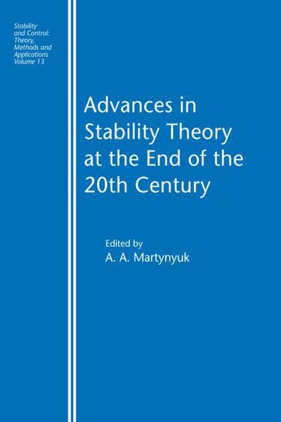 Produktbild: Advances in Stability Theory at the End of the 20th Century