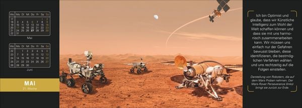 Produktbild: Stephen Hawking Universum Premium-Tischplaner 2027 - Wochenkalender mit 53 Bildern und Zitaten