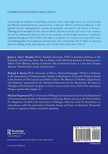 Produktbild: A Synoptic History of Classical Rhetoric