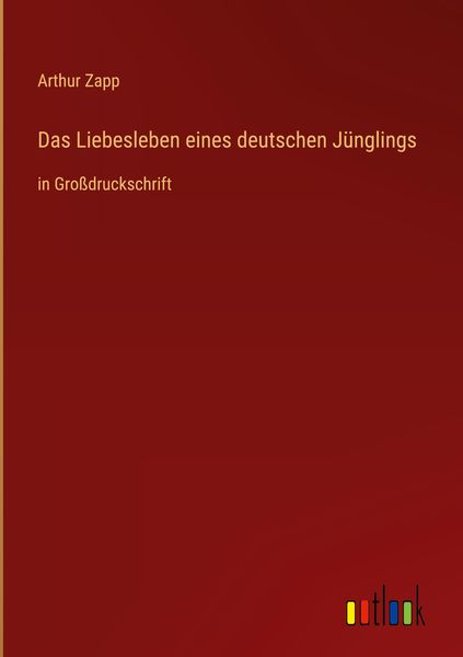 Produktbild: Das Liebesleben eines deutschen J&uuml;nglings