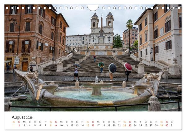 Produktbild: Rom &ndash; Geschichte, Glanz und Gassen (Wandkalender 2026 DIN A4 quer), CALVENDO Monatskalender
