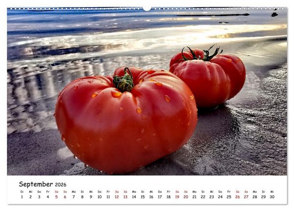 Produktbild: Tomaten Satt (hochwertiger Premium Wandkalender 2026 DIN A2 quer), Kunstdruck in Hochglanz