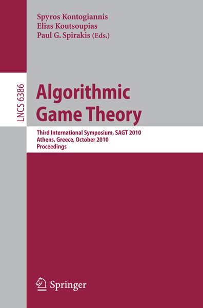 Produktbild: Algorithmic Game Theory