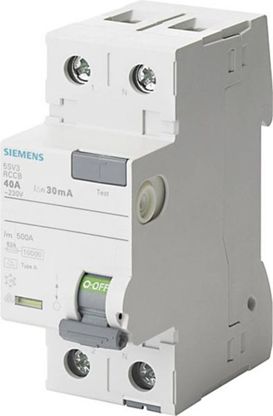 Siemens 5SV3314-6 FI-Schutzschalter A 2polig 40A 0.03A 230V
