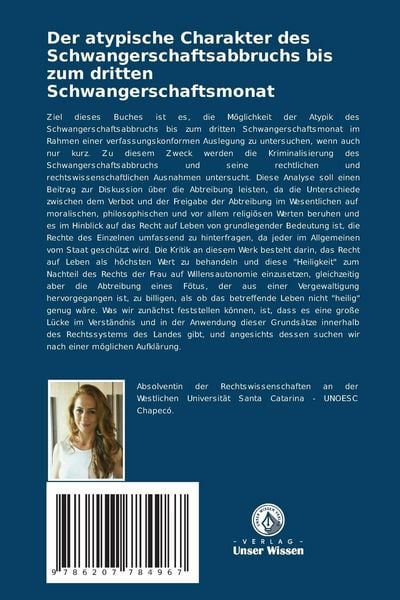 Produktbild: Der atypische Charakter des Schwangerschaftsabbruchs bis zum dritten Schwangerschaftsmonat
